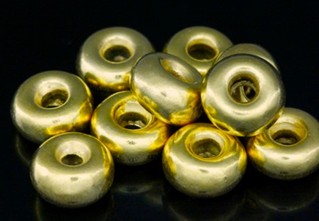 KG-236 24K gold vermeil thai karen hill tribe handmade silver 6 plain round bead