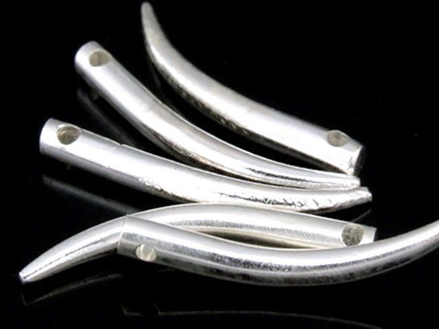 2KH-001 Thai karen hill tribe handmade silver 10 tusk shape charm