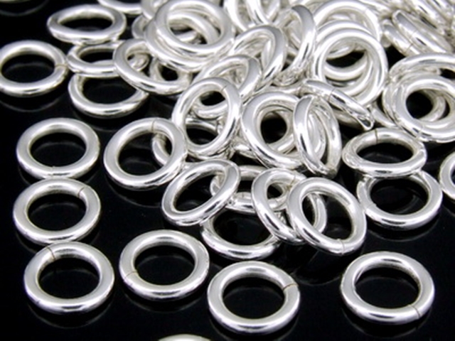 KA-082 Thai karen hill tribe handmade silver 25 plain opened jump ring