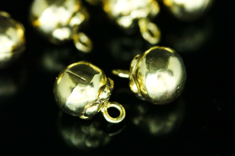 KG-407 Thai karen hill tribe silver 2 gold vermeil mangosteen charm