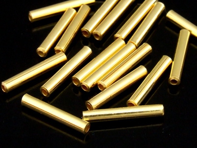 KG-479 24K gold vermeil Karen hill tribe handmade silver 20 round tribe bead