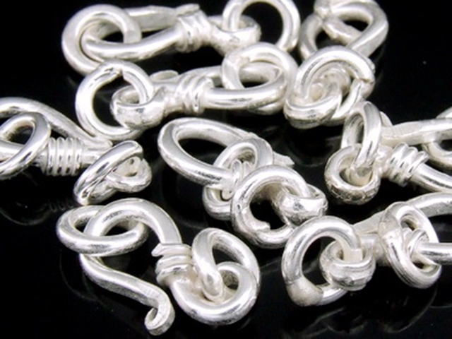 KA-083 Thai karen hill tribe handmade silver  8 snake clasp