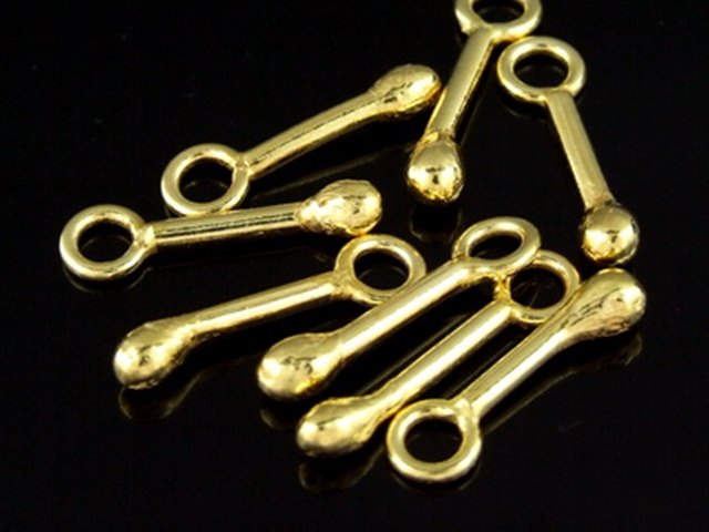 KG-057 24K gold vermeil 4 thai karen hill tribes handmade silver plain match shape charm