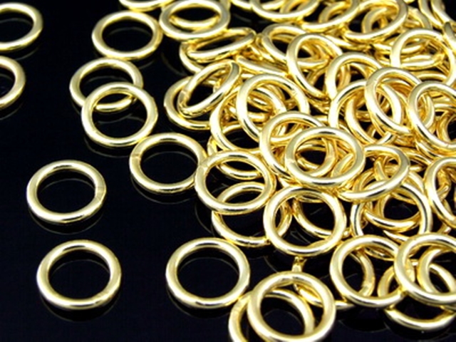 KG-197 24K gold vermeil 20 thai karen hill tribes handmade silver medium plain closed round hoop