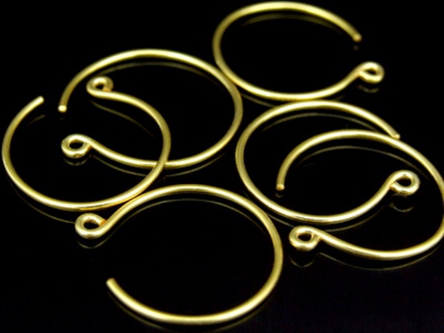 KG-499 24K gold vermeil Karen hill tribe handmade silver 4 earring wire hook