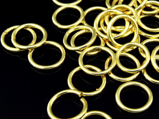 KG-201 24K gold vermeil 10 thai karen hill tribes handmade silver small plain round hoop (Not Soldered)