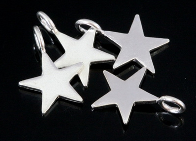 3KH-124 Thai karen hill handmade silver 6 mini die cut shape charm