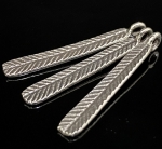 2KH-012 thai karen hill tribe silver 4 leaf charm