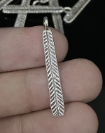 2KH-012 thai karen hill tribe silver 4 leaf charm