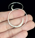 6KH-033 Thai karen hill tribes handmade silver pair earring