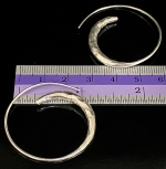 6KH-033 Thai karen hill tribes handmade silver pair earring