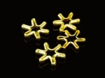 KG-189 24K gold vermeil 15 thai karen hill tribes handmade silver snow flake shape bead