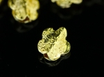 KG-300 Thai karen hill tribe silver 4 gold vermeil flower fancy bead