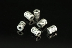 KK-012 thai karen hill tribes silver 6 hammer tube bead