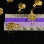 KG-125 thai karen hill tribe handmade silver 4 gold vermeil leaf charm