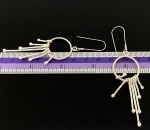 6KH-007 Thai karen hill tribes handmade silver pair earring