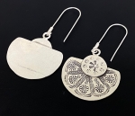 6KH-040 Thai karen hill tribes handmade silver pair earring