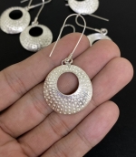 6KH-041 Thai karen hill tribes handmade silver pair earring