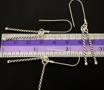 6KH-034 Thai karen hill tribes handmade silver pair earring