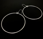 6KH-037 Thai karen hill tribes handmade silver pair earring