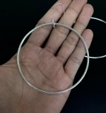 6KH-037 Thai karen hill tribes handmade silver pair earring