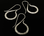 6KH-025 Thai karen hill tribes handmade silver pair earring
