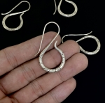 6KH-025 Thai karen hill tribes handmade silver pair earring