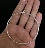 6KH-035 Thai karen hill tribes handmade silver pair earring