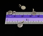 1KH-016 Thai karen hill tribe silver 8 fancy round charms