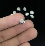 KI-010 thai karen hill tyribe handmade silver 6 rough nugget shape bead size S