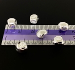 KI-010 thai karen hill tyribe handmade silver 6 rough nugget shape bead size S