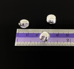 KI-011 thai karen hill tyribe handmade silver 4 rough nugget shape bead size M