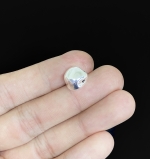 KI-012 thai karen hill tyribe handmade silver 4 rough nugget shape bead size L