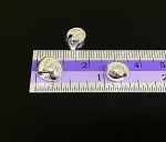 KI-012 thai karen hill tyribe handmade silver 4 rough nugget shape bead size L