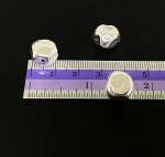 KI-013 thai karen hill tyribe handmade silver 4 rough nugget shape bead size XL