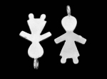 KA-079 thai karen hill tribe silver 4 girl charm