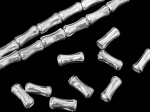 KB-023 Thai karen hill tribe handmade silver 10 plain bamboo bead