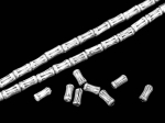 KC-003 Thai Karen hill tribe silver 40 bamboo tube bead