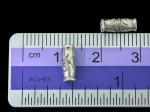KK-007 Thai karen hill tribe silver 15 fancy print tube bead