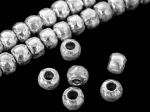 KK-026 Thai karen hill tribe handmade silver 10 plain spacer bead 
