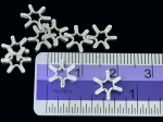 KP-002 Thai karen hill tribe handmade silver 10 small snowflake bead 