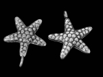 1KH-018 Thai karen hill tribe handmade silver 1 starfish charm