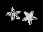 1KH-021 Thai karen hill tribe handmade silver 2 small starfish charm