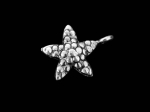 1KH-028 Thai karen hill tribe handmade silver 2 small starfish charm