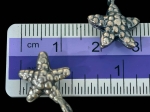 1KH-028 Thai karen hill tribe handmade silver 2 small starfish charm