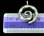 2KH-005 thai karen hill tribe silver 1 swirl charm
