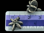 2KH-009 thai karen hill tribe silver 2 fancy flower charm
