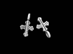 3KH-001 Thai karen hill tribe silver 6 cross charm