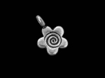 3KH-040 Thai karen hill tribe silver 6 flower charm
