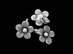 3KH-048 Thai karen hill tribe silver 6 flower charm
